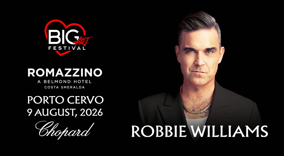 big art festival porto cervo robbie williams la scolca